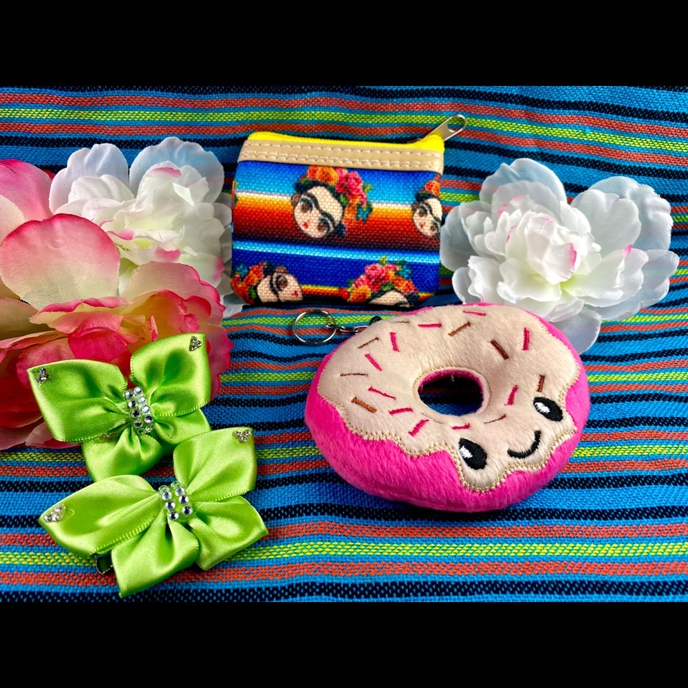Green BUTTERFLY BOW FRIDA BAG Pink DONUT